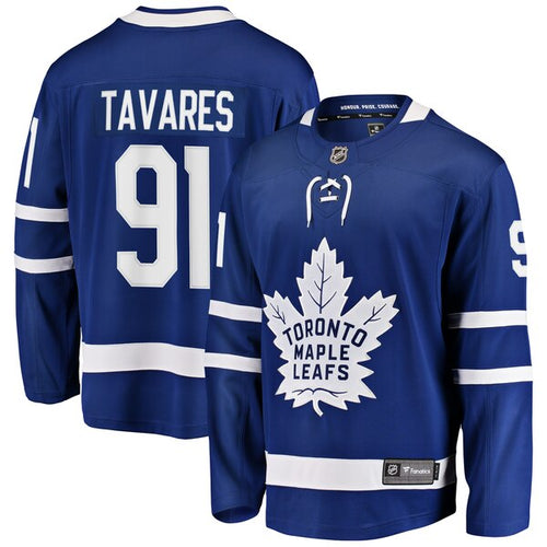 Men's Fanatics Branded John Tavares Blue Toronto Maple Leafs Home Premier Breakaway Player Jersey