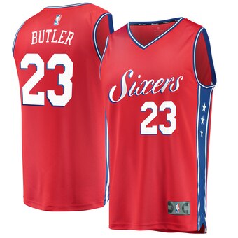 Men's Philadelphia 76ers Jimmy Butler Fanatics Branded  Fast Break Replica Player Jersey- Statement Edition