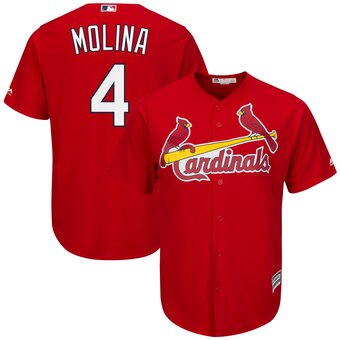 Men's St. Louis Cardinals Yadier Molina Majestic Home Cool Base Player Jersey