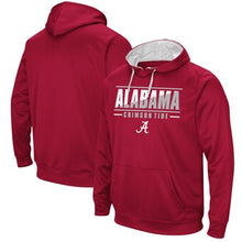 Load image into Gallery viewer, Men&#39;s Crimson Alabama Crimson Tide Slash Stack Performance Pullover Hoodie