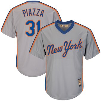 Men's New York Mets Mike Piazza Majestic Big & Tall Cooperstown Collection Cool Base Replica Player Jersey