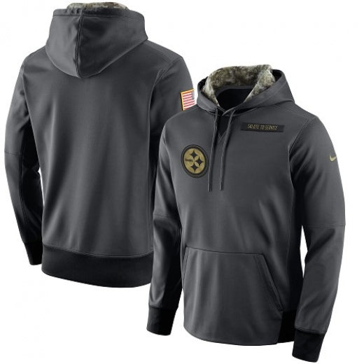 Men's Pittsburgh Steelers Nike Salute to Service Player Performance Hoodie - Anthracite
