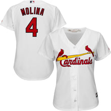 Load image into Gallery viewer, Women&#39;s St. Louis Cardinals Yadier Molina Majestic Horizon  Alternate Cool Base Player Jersey