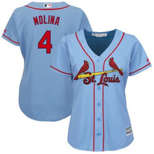 Load image into Gallery viewer, Women&#39;s St. Louis Cardinals Yadier Molina Majestic Horizon  Alternate Cool Base Player Jersey